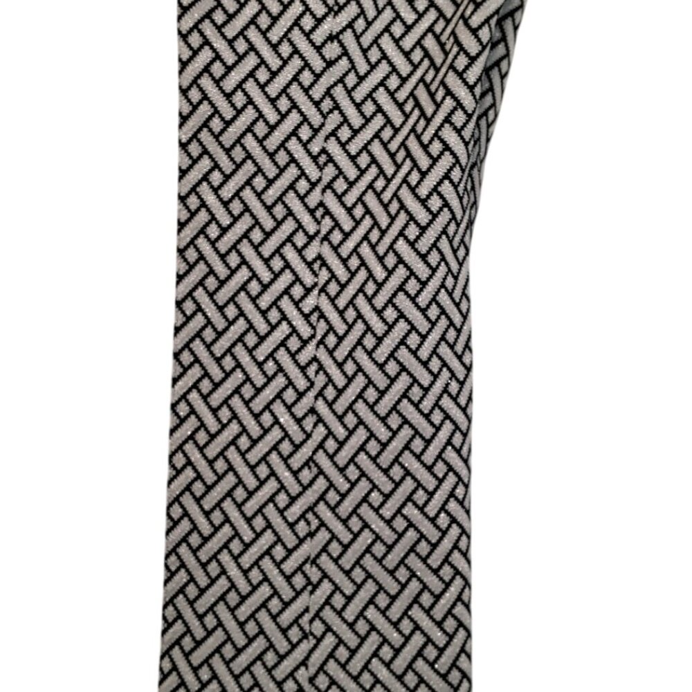 Vintage Miss Holly Pants Women Small Black Silver Polyester 60s 70s Flare Disco - Picture 4 of 13